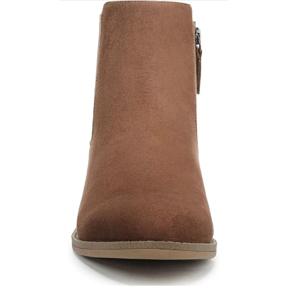 Dr. Scholl's Mara Chelsea Short Boots Honey Microfiber Women’s U.S. SIZE 7